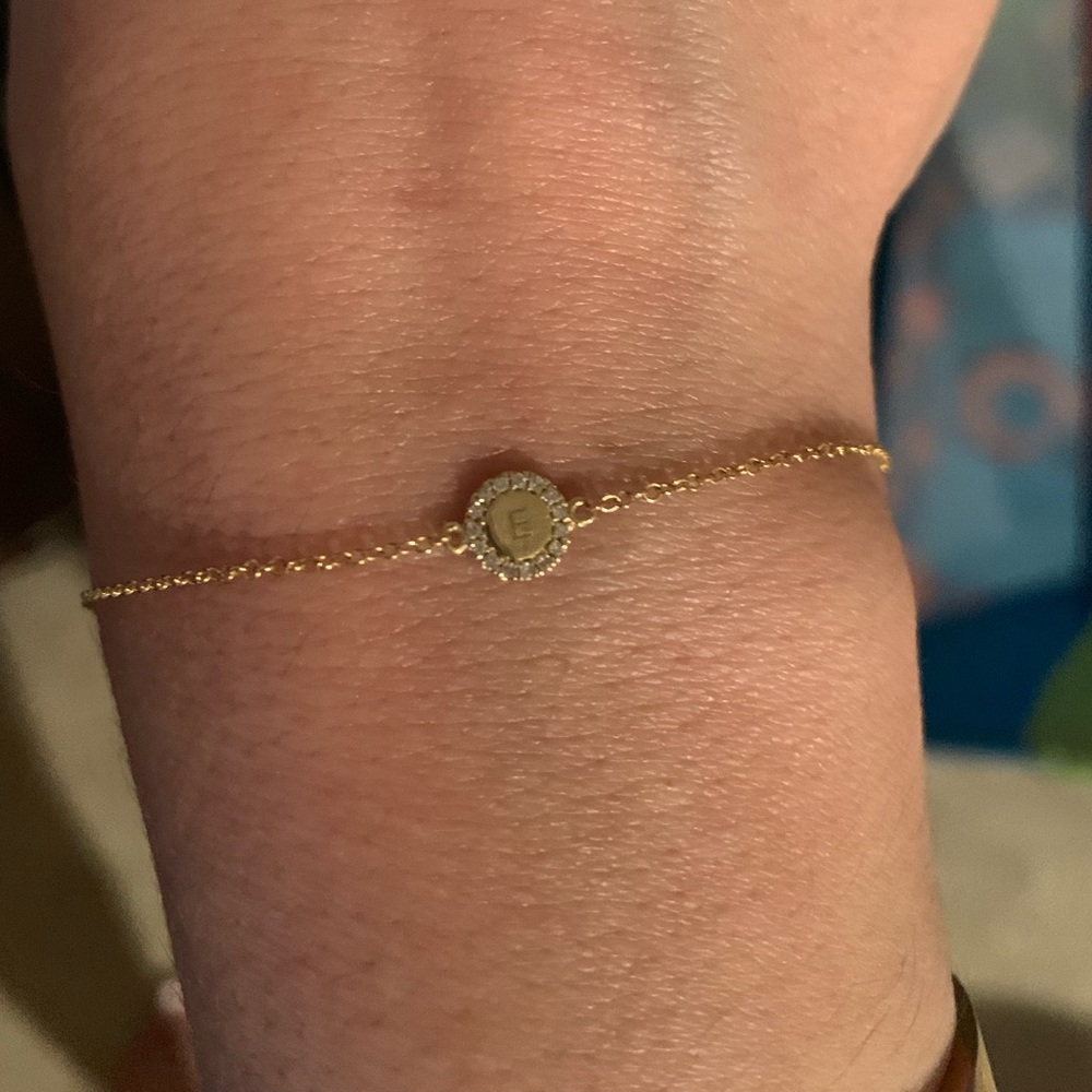 Pave Diamond Disc Bracelet